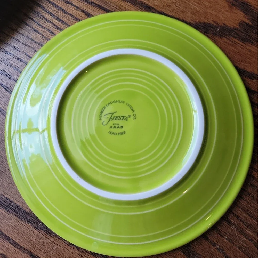Vtg Fiestaware Salad Plates Set Of 4 Homer Laughlin 7.25 inch Assorted Colors